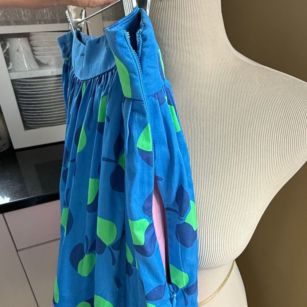 Kate Spade New York Fruit Print Tiered Maxi Skirt Blue Pink Green Size 12 - Picture 6 of 10